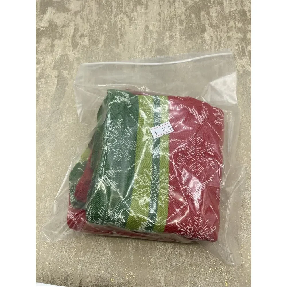 Pier 1 Imports Christmas Red/Green Deer Cloth Placemats - Set of 2
